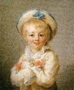 Jean-Honore Fragonard A Boy as Pierrot oil